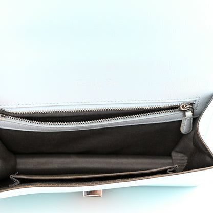 Christian Dior Grained Calfskin Small Diorama Flap Bag Light Blue 5 of 13