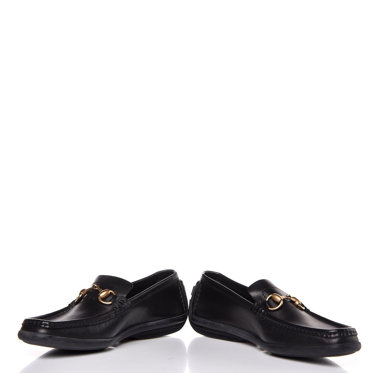 Gucci Calfskin Mens Horsebit Driver Loafers 6.5 Black 11 of 11