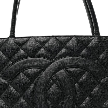 Chanel Caviar Quilted Medallion Tote Black 8 of 10