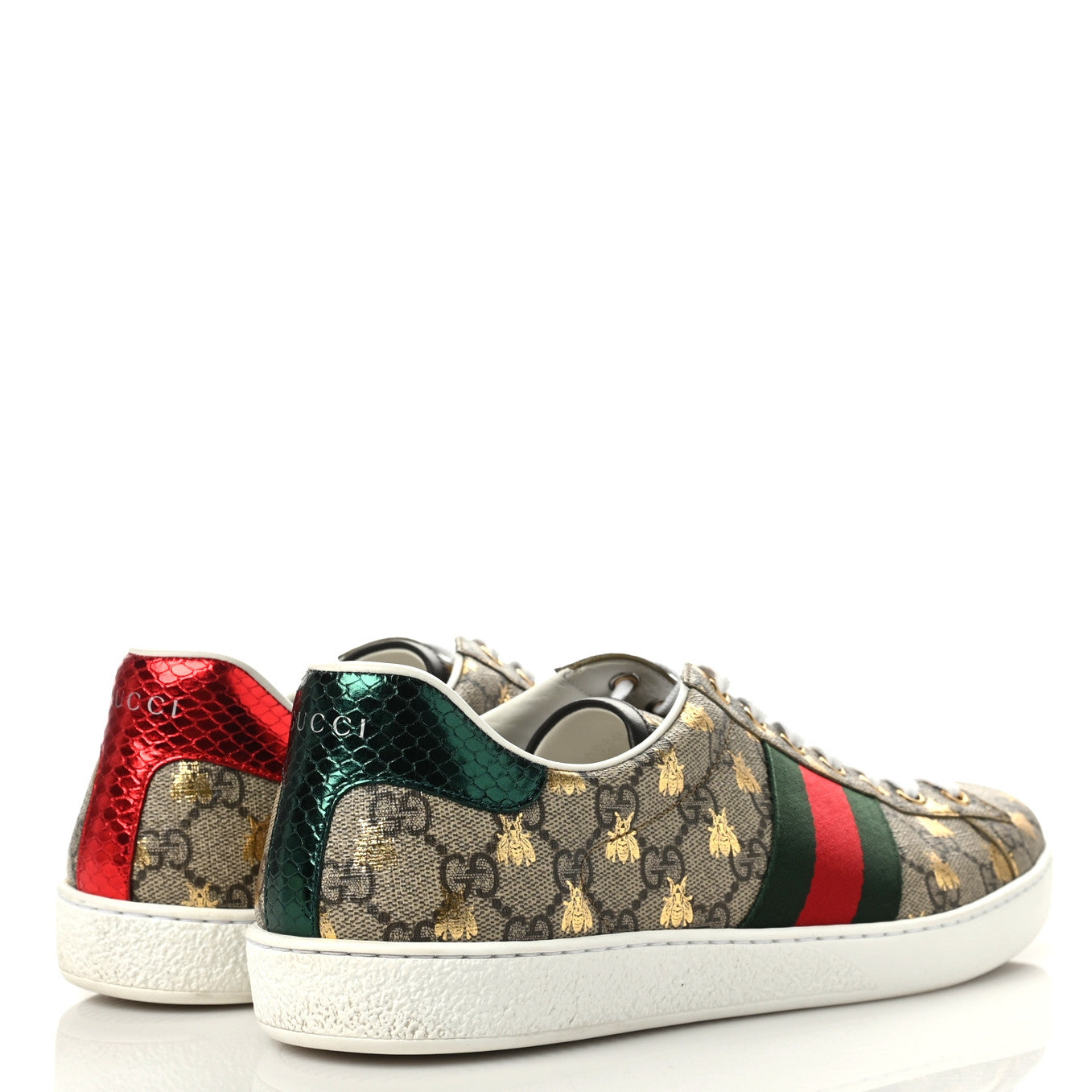 Gucci GG Supreme Monogram Ayers Mens Ace Bee Sneaker 10 4 of 10