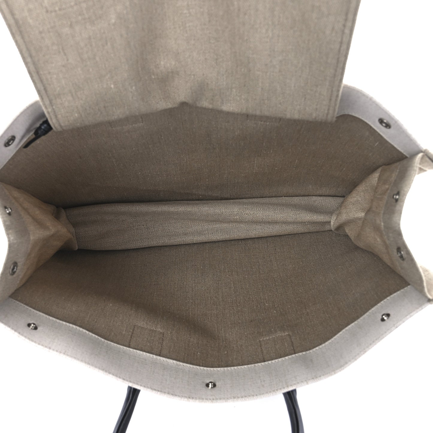 Linen Calfskin Rive Gauche Tote Optic White