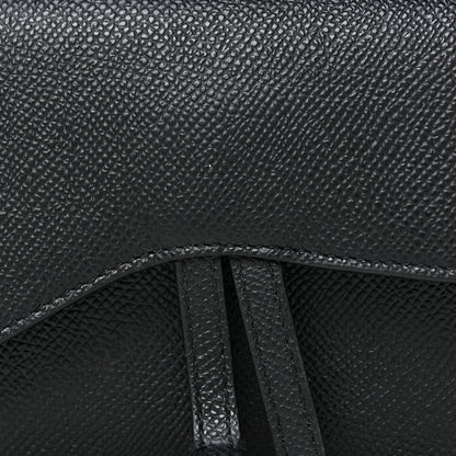 Christian Dior Grained Calfskin Saddle Belt Bag Black 7 of 14