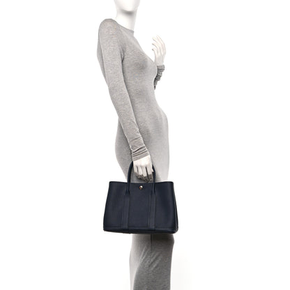 Hermes Negonda Garden Party 30 TPM Bleu Indigo 2 of 11