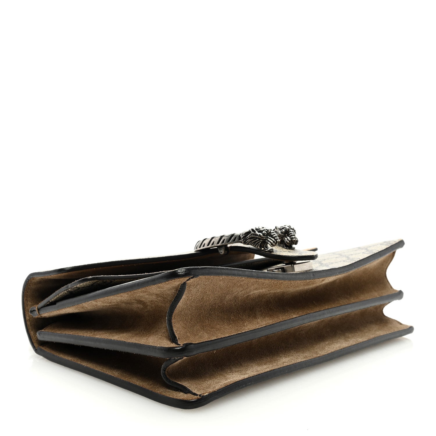 Gucci GG Supreme Monogram Suede Small Dionysus Shoulder Bag Taupe 4 of 9