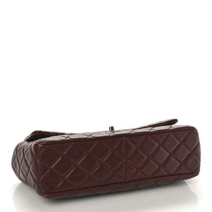 Chanel Lambskin Quilted Large Around Pockets Flap Burgundy 4 of 10