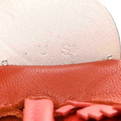 Hermes Milo Lambskin Grigri Rodeo Pegase Horse Bag Charm PM Cornaline Rose Texas White 3 of 6