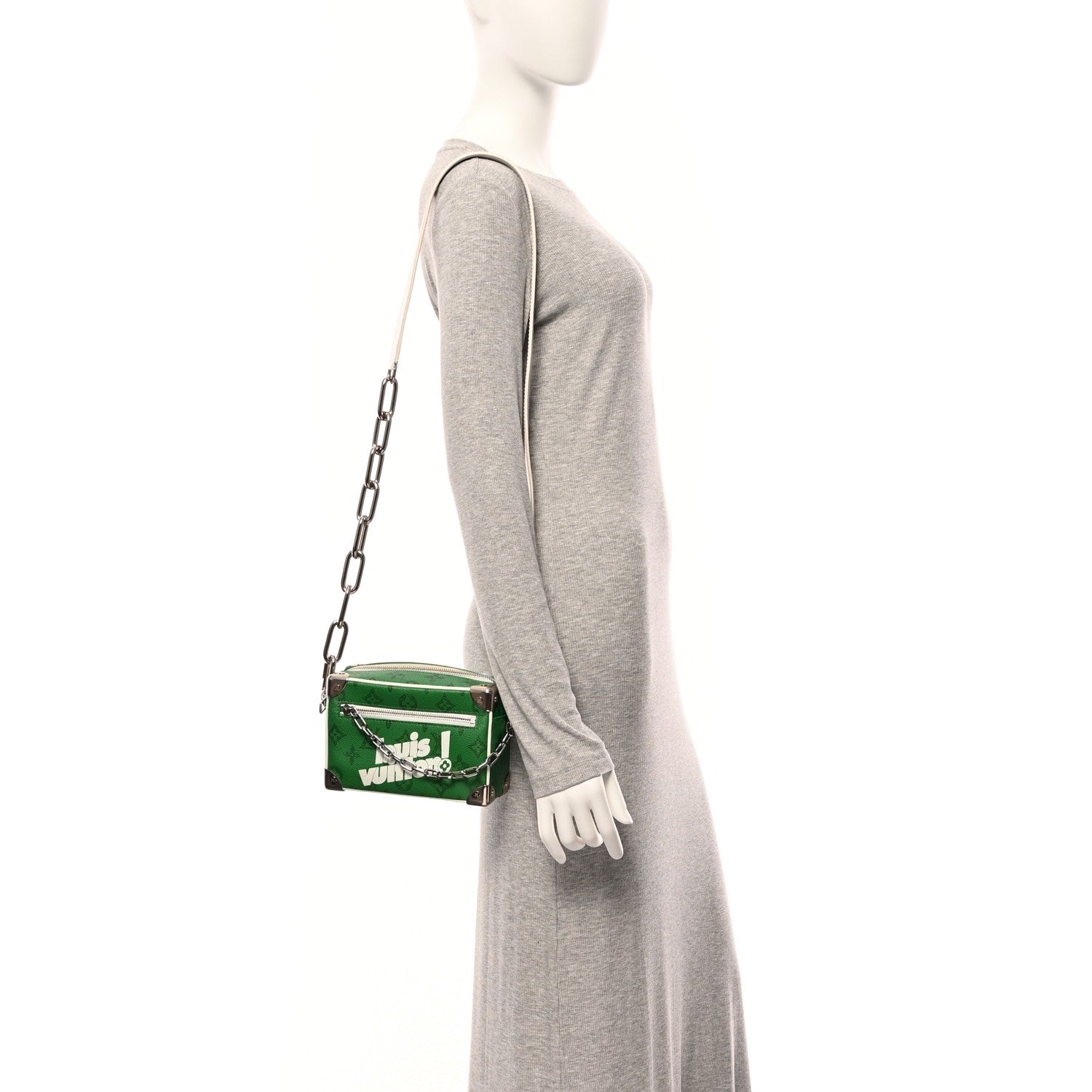 Louis Vuitton Vintage Monogram Everyday LV Mini Soft Trunk Green 2 of 9