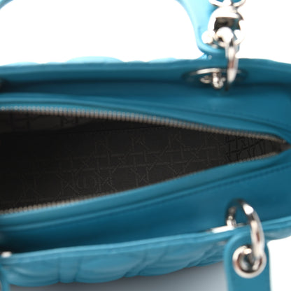 Christian Dior Lambskin Cannage Medium Lady Dior Light Blue 5 of 10