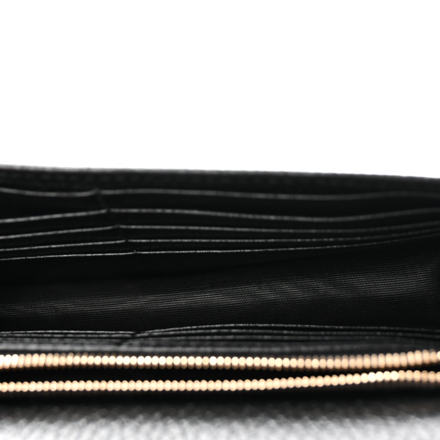 Gucci Dollar Calfskin Interlocking G Chain Wallet Black 5 of 10