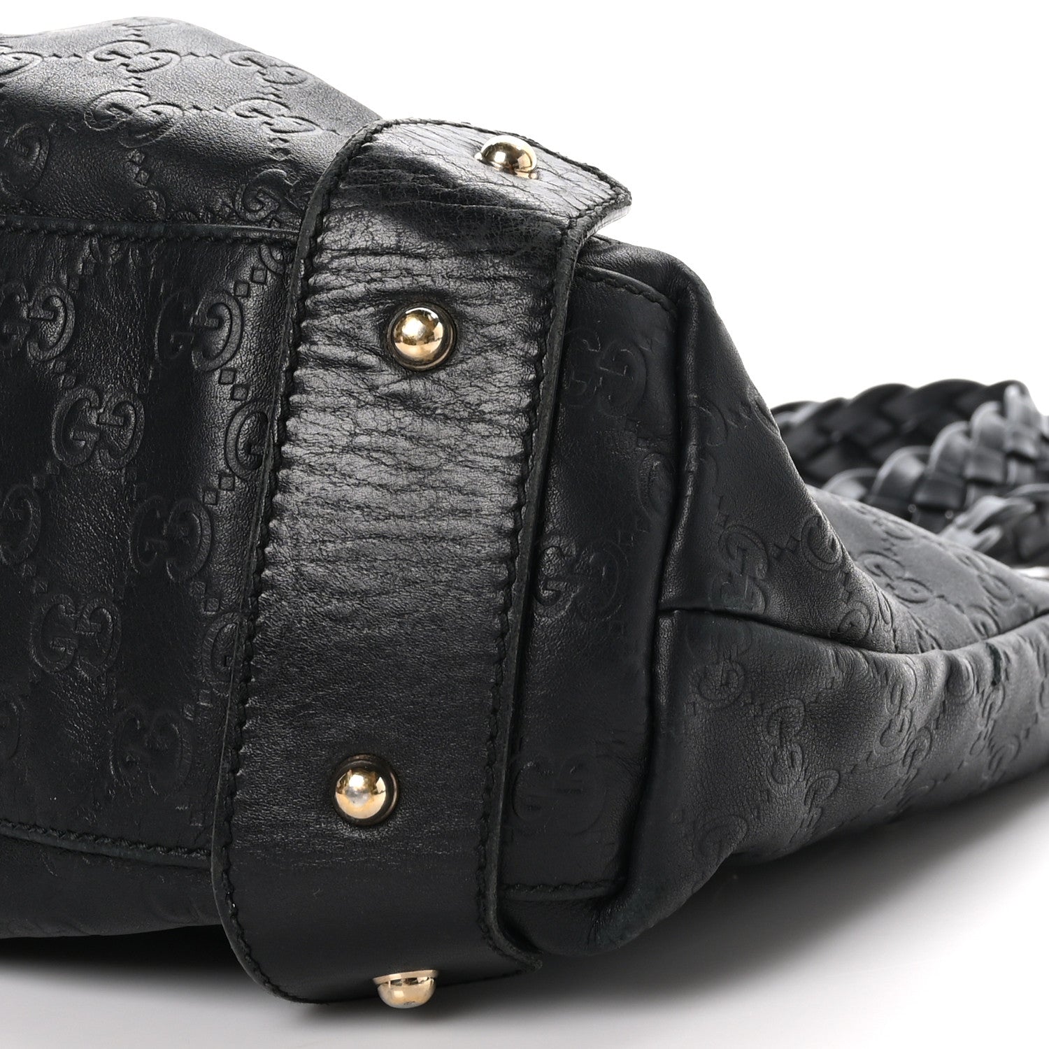 Gucci Guccissima Small Pelham Shoulder Bag Black 9 of 9