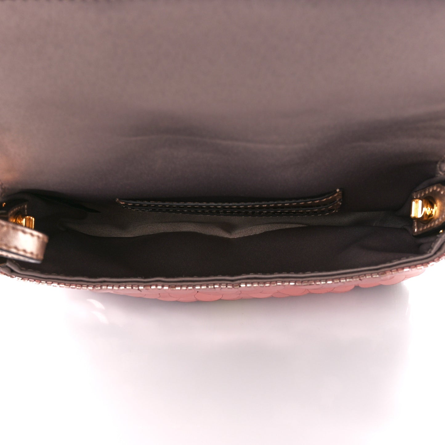 Satin Paillettes Catalan Mirror Mini Baguette 1997 Antico Rame