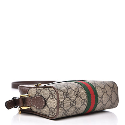 Gucci GG Supreme Monogram Web Mini Ophidia Shoulder Bag Brown 4 of 12