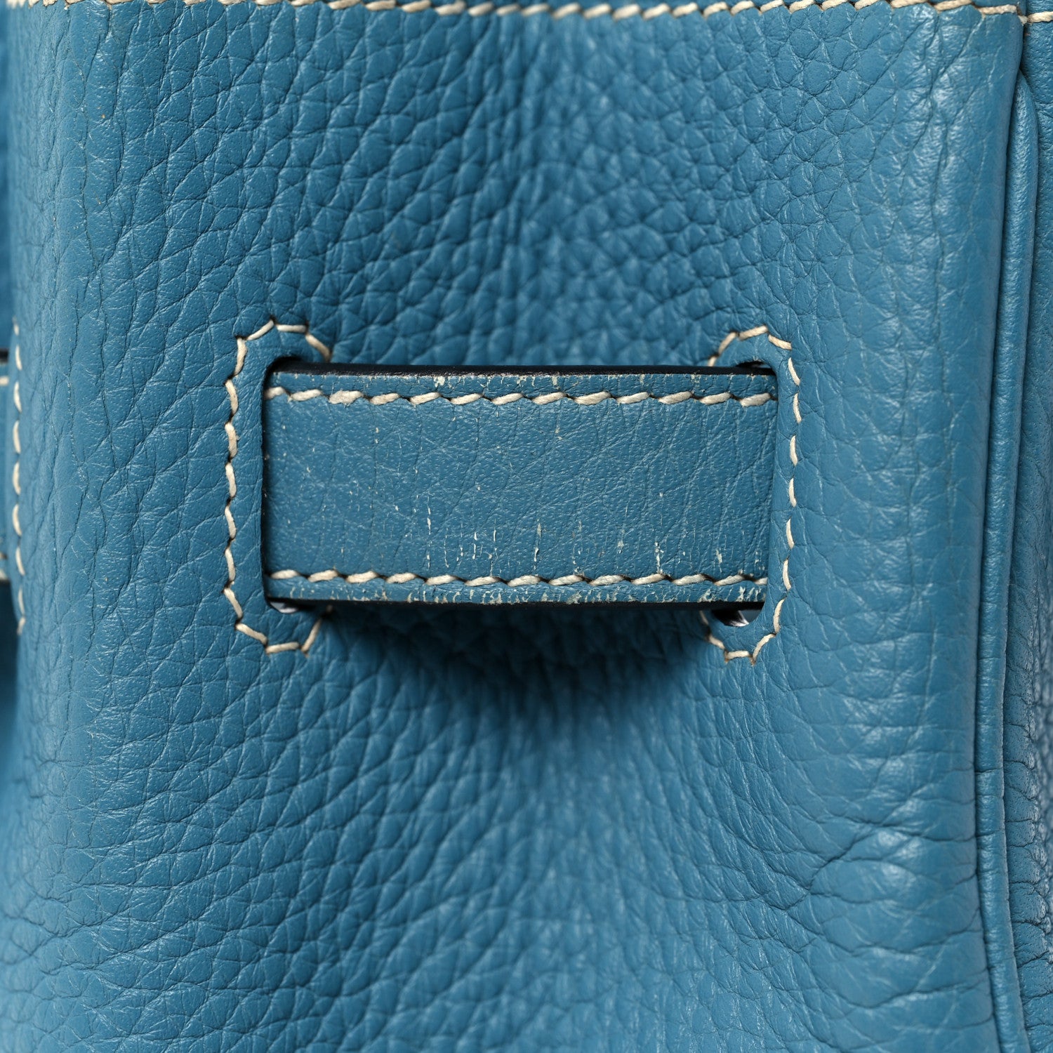 Hermes Taurillon Clemence Birkin 35 Blue Jean 36 of 47