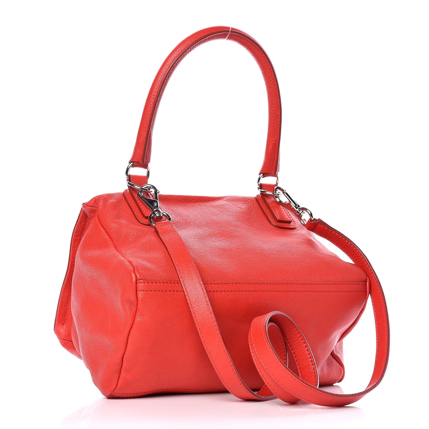 Sugar Goatskin Small Pandora Carmine