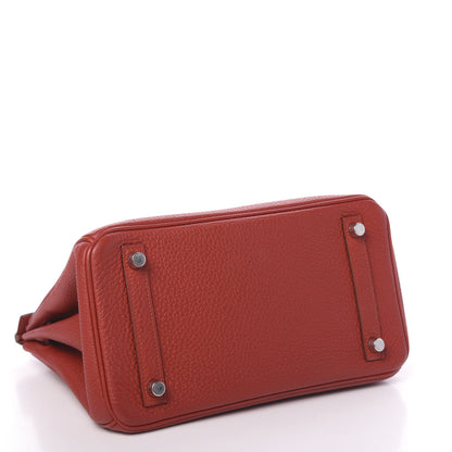 Hermes Togo Birkin 25 Rouge Garance 5 of 37