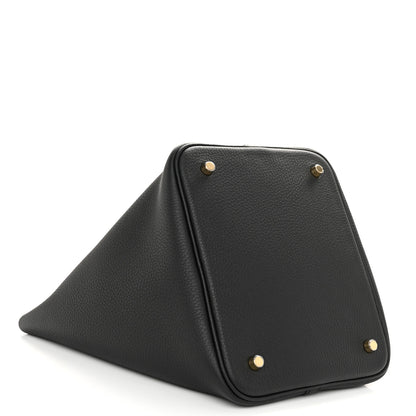 Hermes Taurillon Clemence Picotin Lock 22 MM Black 4 of 11