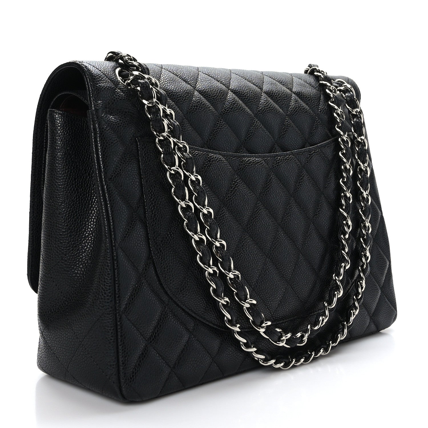 Chanel Caviar Quilted Maxi Double Flap Black 2 of 9