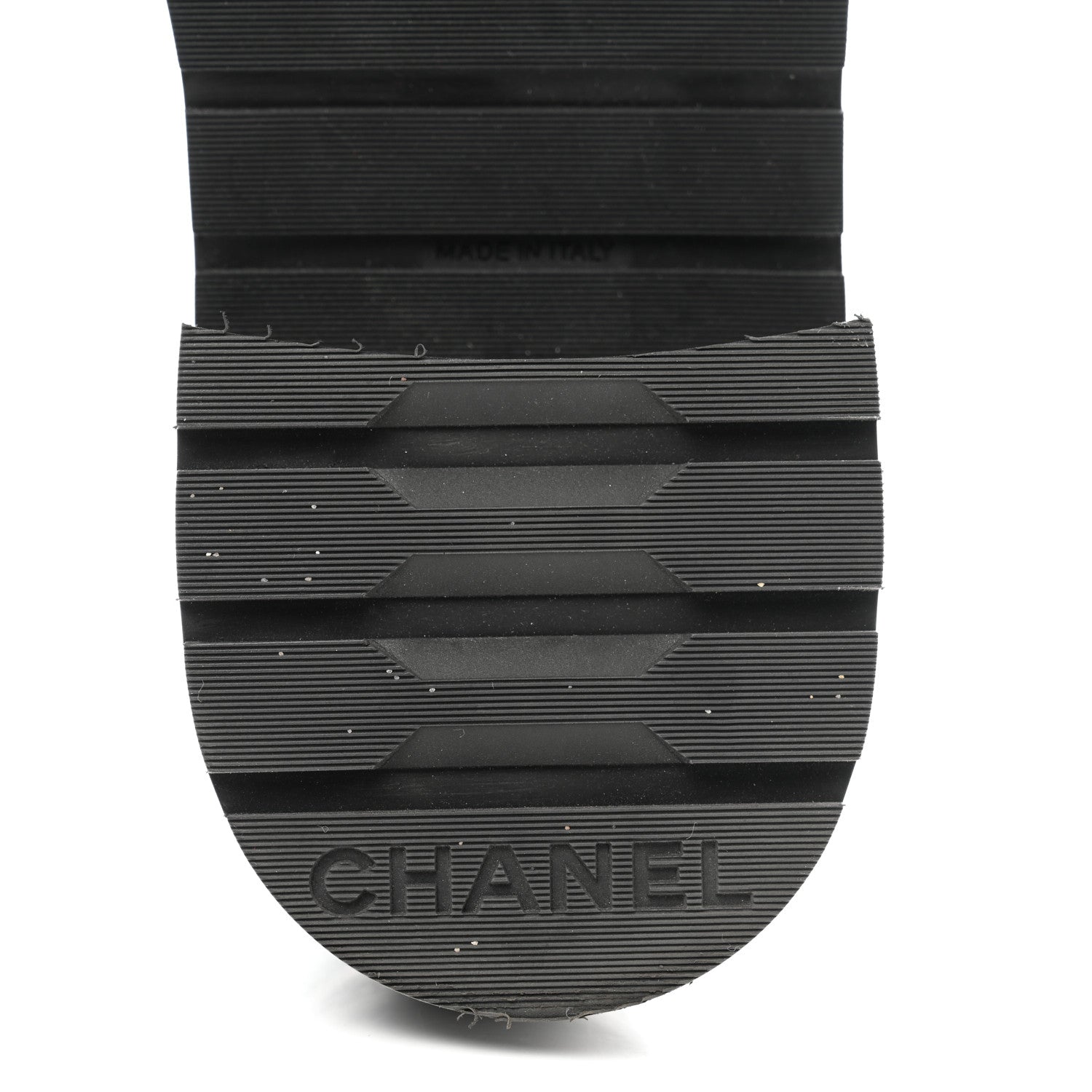 Chanel Shiny Calfskin Quilted Lace Up Combat Boots 39 Black 6 of 9