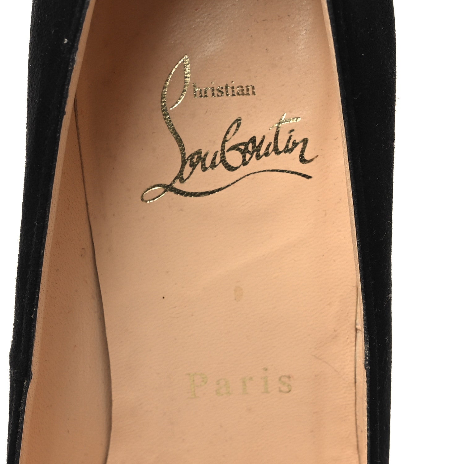 Christian Louboutin Suede Simple 100 Pumps 36.5 Black 7 of 7
