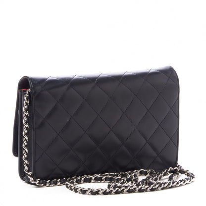 Chanel Calfskin Quilted Cambon Wallet On Chain WOC Black 3 of 10