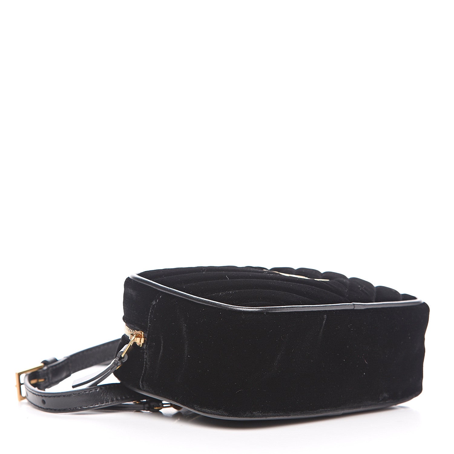 Saint Laurent Velour Matelasse Monogram Lou Belt Bag Black 3 of 8