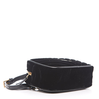 Saint Laurent Velour Matelasse Monogram Lou Belt Bag Black 3 of 8