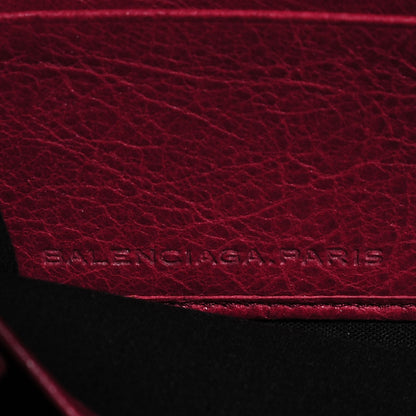 Balenciaga Agneau Giant 12 Silver Hardware Continental Zip Around Wallet Cassis 7 of 10