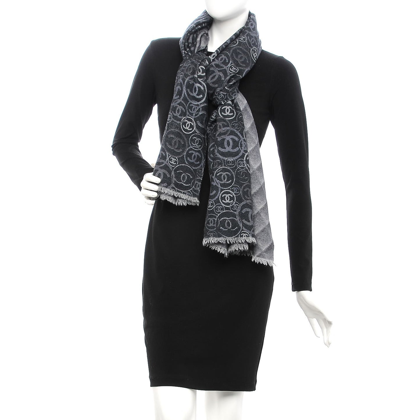 Cashmere CC Scarf Grey