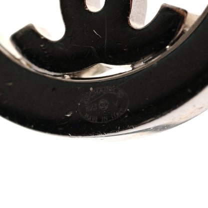 Chanel Crystal CC Round Single Earring Silver 4 of 4