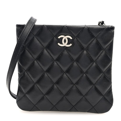 Chanel Lambskin Quilted Crossbody Bag Black 1 of 11