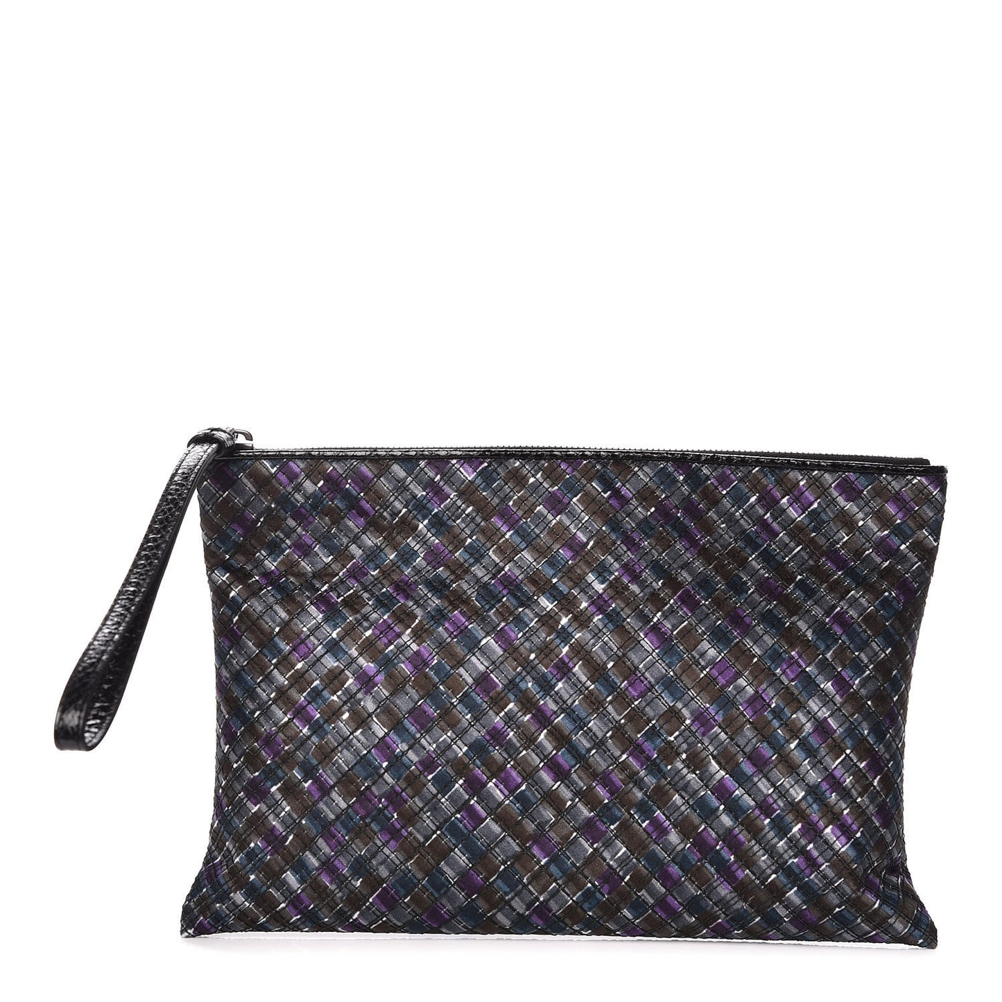 Satin Intrecciato Ayers Clutch Multicolor