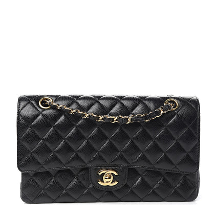 Chanel Caviar Quilted Medium Double Flap Black 1 of 10