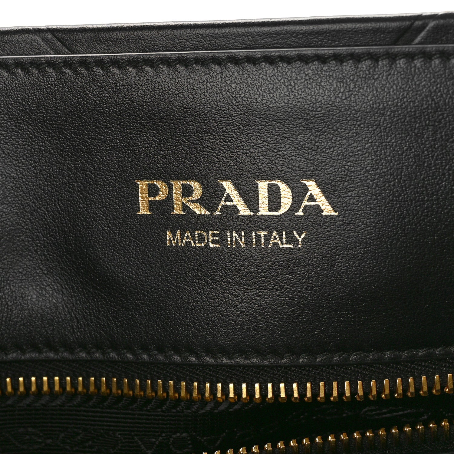 Prada Soft Calfskin Triangolo Symbole Embossed Medium Tote Black 6 of 9