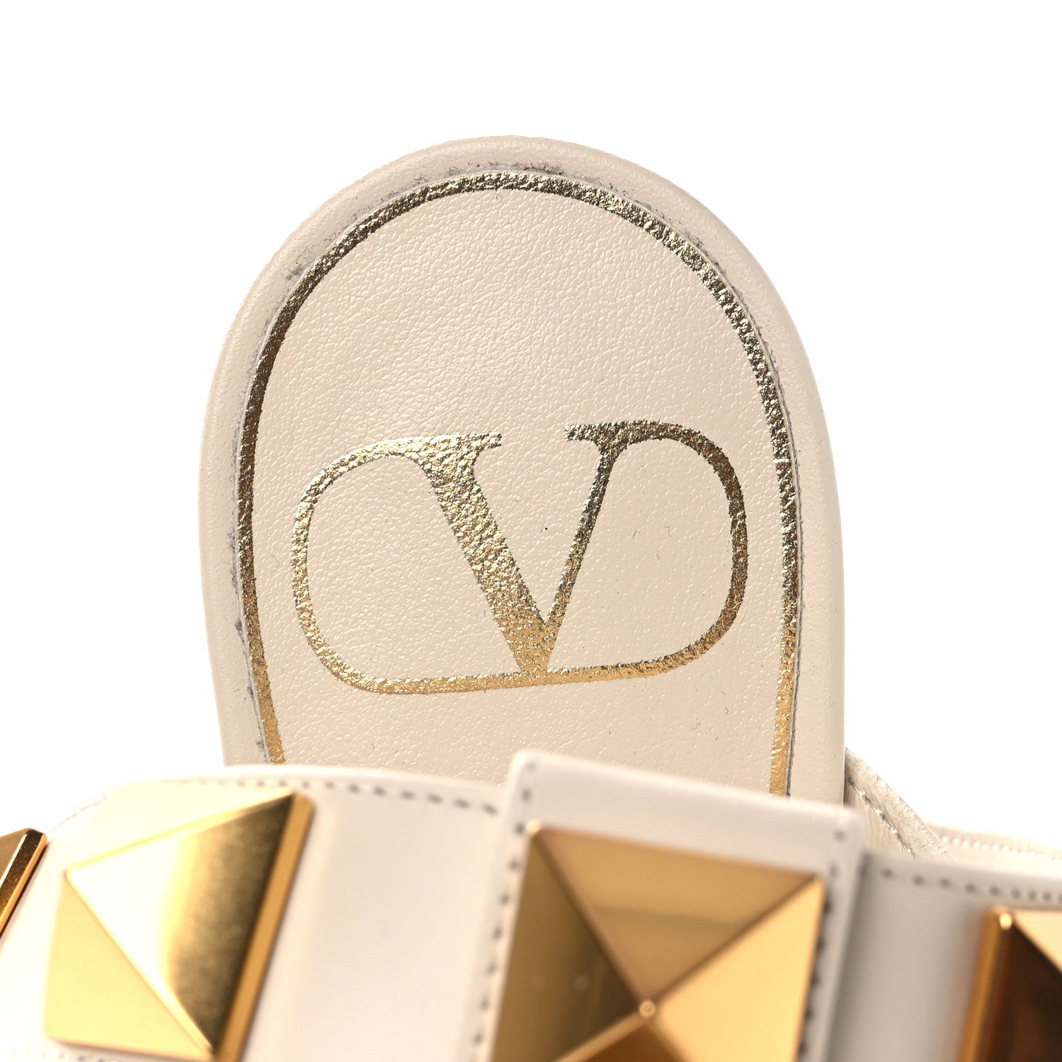 Valentino Garavani Calfskin Roman Stud Ankle Strap 40mm Pumps 35 White 9 of 12
