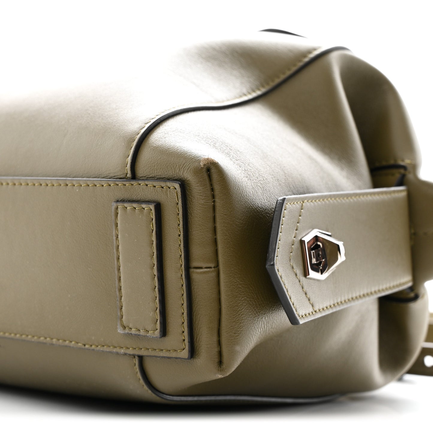 Smooth Calfskin Small Soft Antigona Dark Khaki