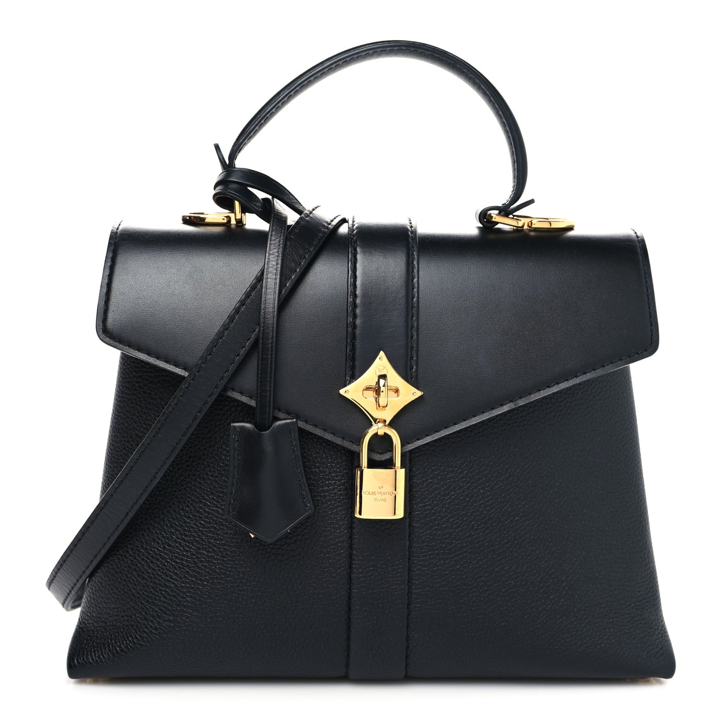 Grained Smooth Calfskin Rose Des Vents PM Black