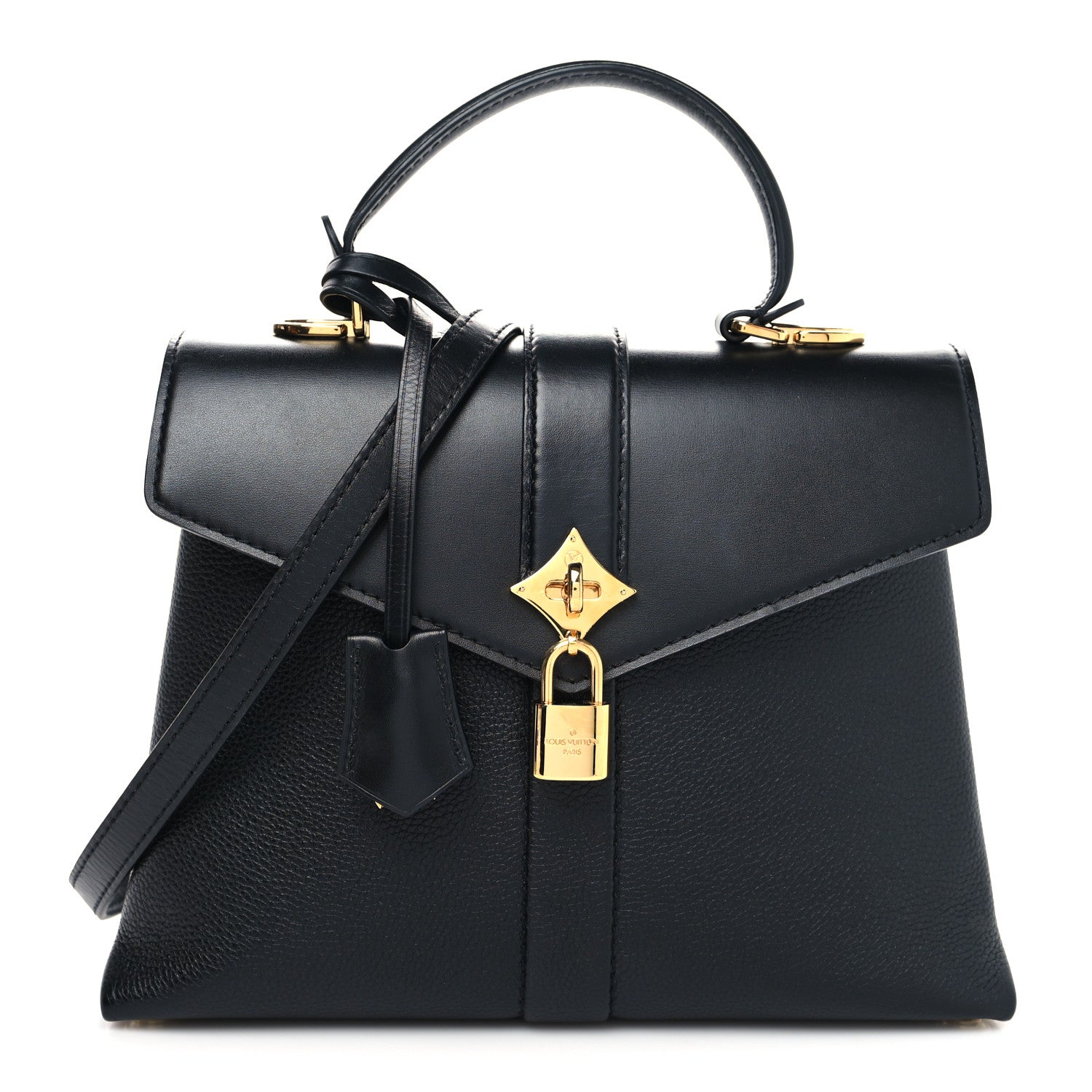 Louis Vuitton Grained Smooth Calfskin Rose Des Vents PM Black 3 of 11