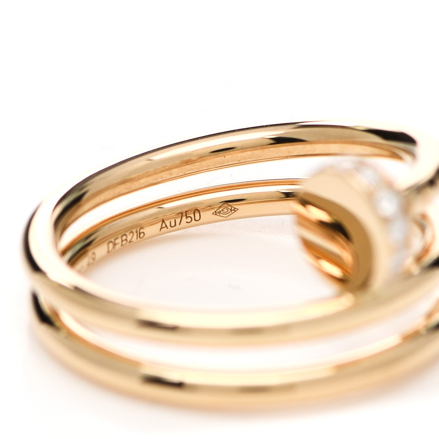 Cartier 18K Yellow Gold Diamond Juste Un Clou Wrap Ring 49 4.75 5 of 6
