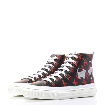 Louis Vuitton Catogram Stellar Sneaker Boots 37.5 Marron 3 of 11