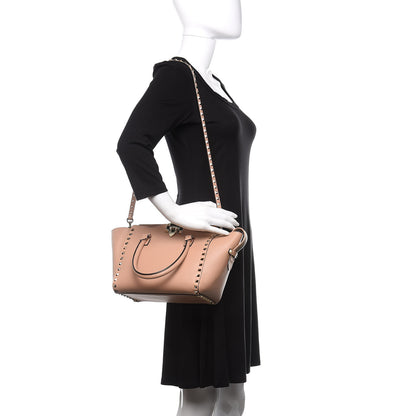 Valentino Garavani Vitello Small Rockstud Double Handle Tote Skin Sorbet 2 of 10