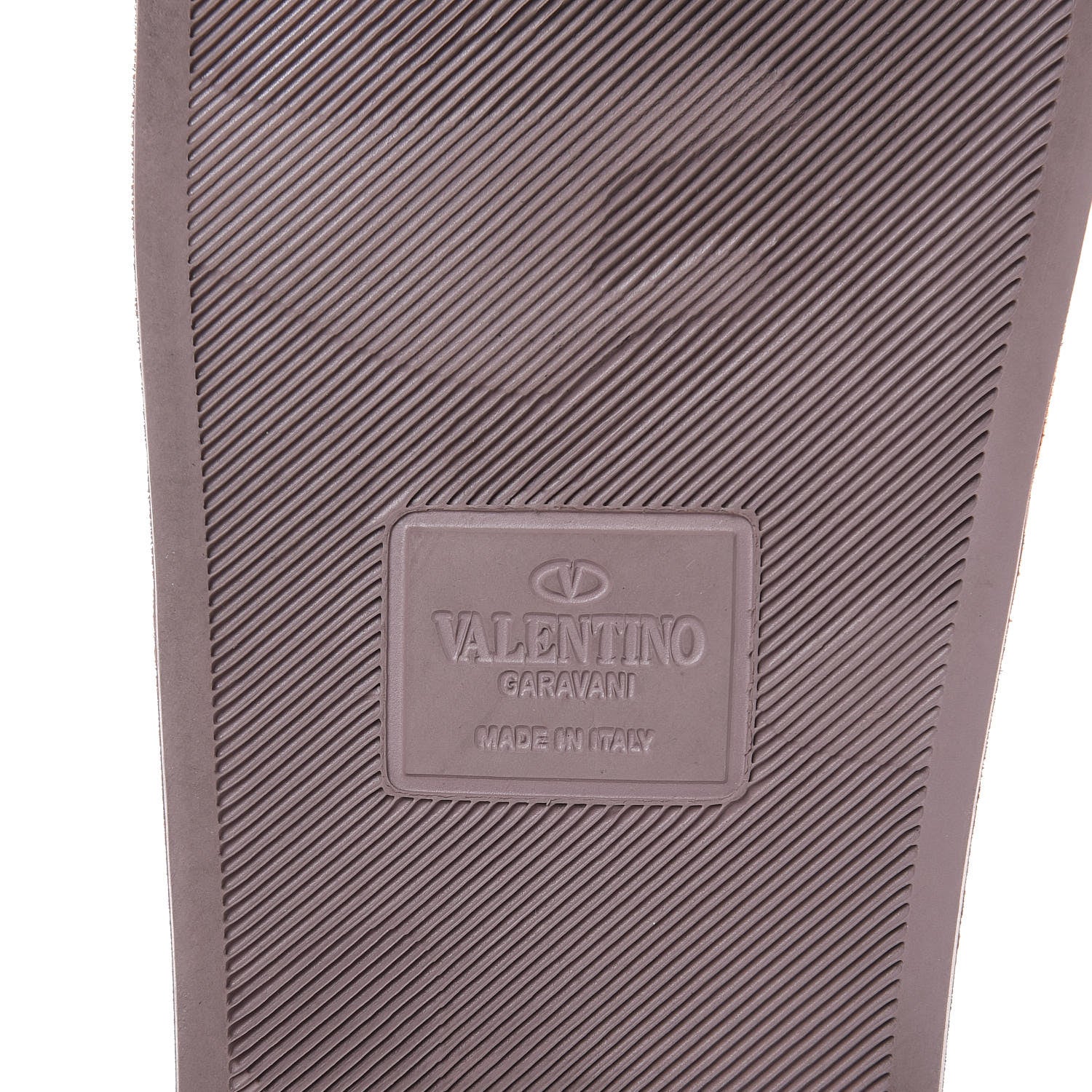 Valentino Garavani Rubber Rockstud Slide Sandals 36 Poudre 6 of 9