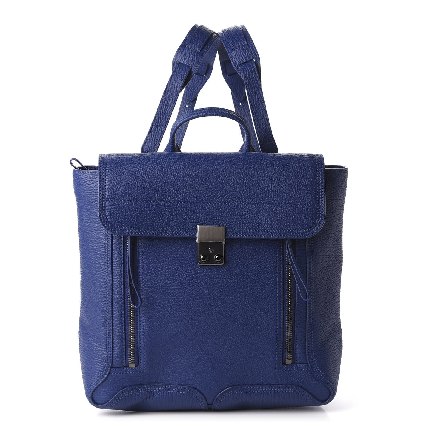 3.1 Textured Calfskin Pashli Backpack Cobalt