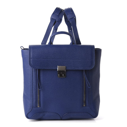 3.1 Phillip Lim 3.1 Textured Calfskin Pashli Backpack Cobalt 1 of 11