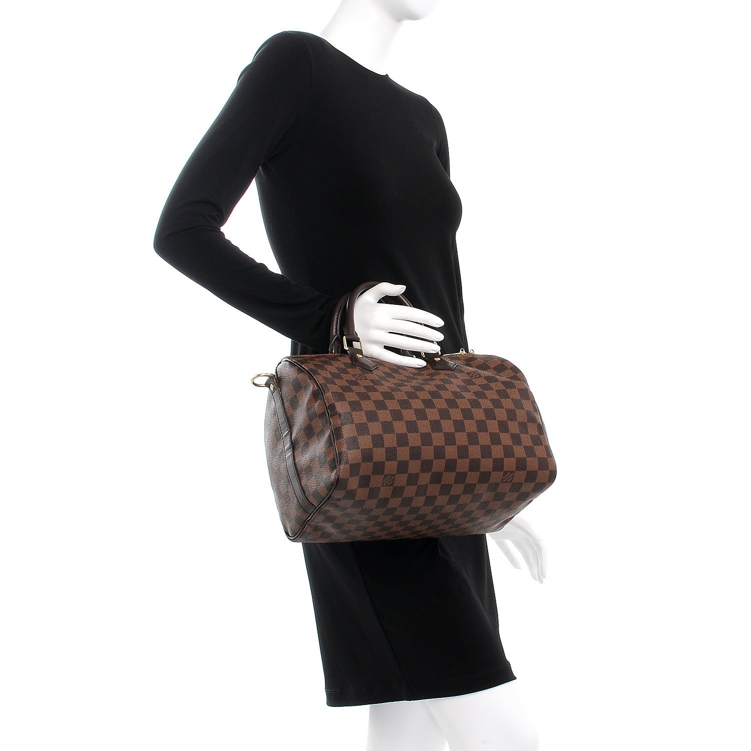 Louis Vuitton Damier Ebene Speedy Bandouliere 30 3 of 8