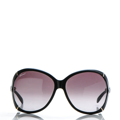 Gucci Oversized Oval Bamboo Sunglasses 3509/S Black 2 of 7