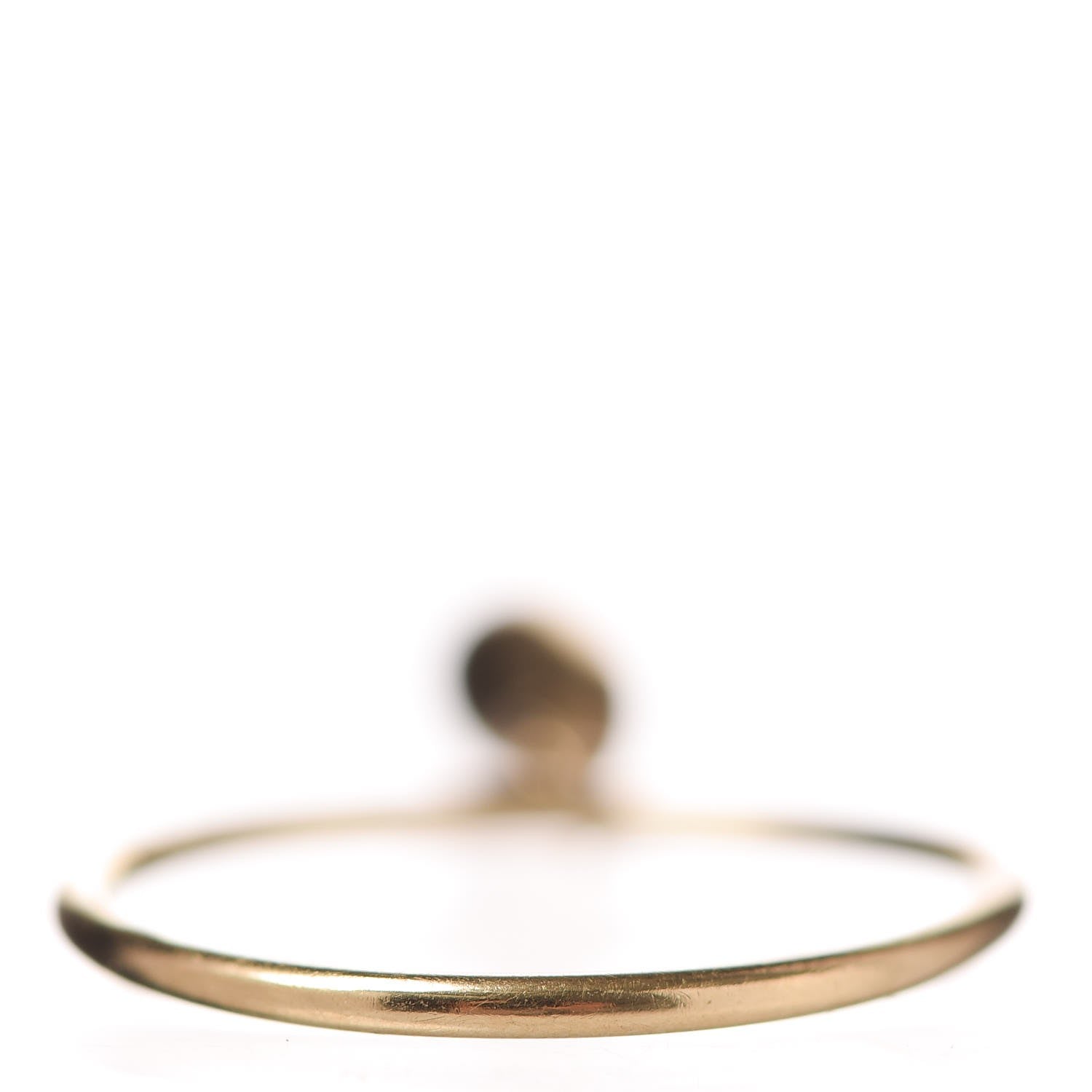 Tiffany 18K Yellow Gold Elsa Peretti Teardrop Charm Ring 54 6.75 3 of 4
