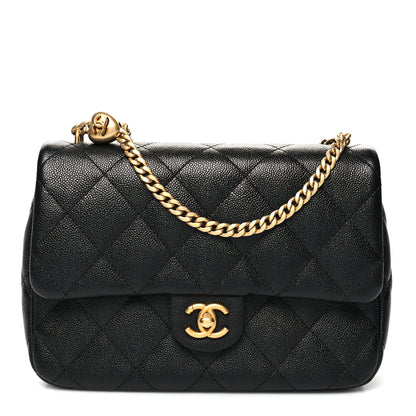 Chanel Caviar Quilted Sweetheart Flap Black 1 of 10