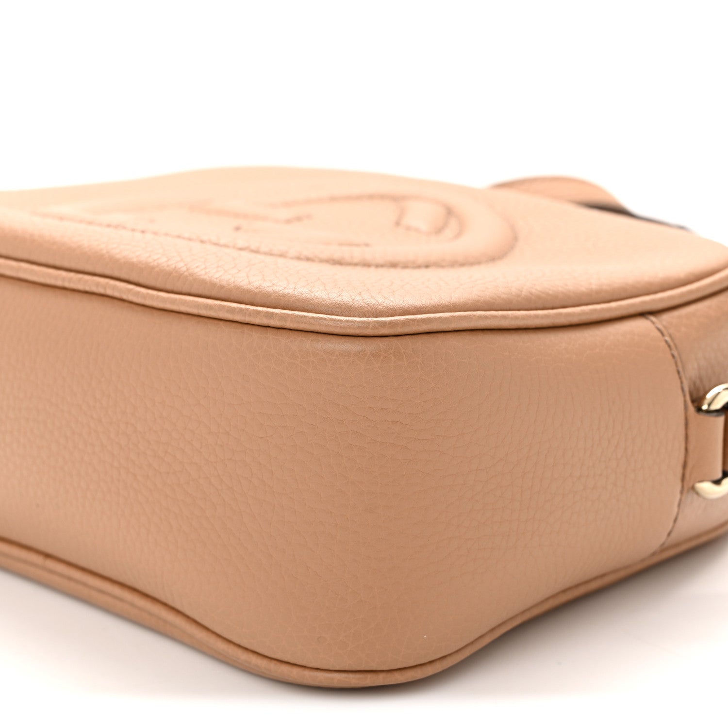 Gucci Pebbled Calfskin Small Soho Disco Bag Camelia 10 of 10