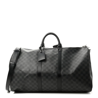 Louis Vuitton Damier Graphite Keepall Bandouliere 55 1 of 9