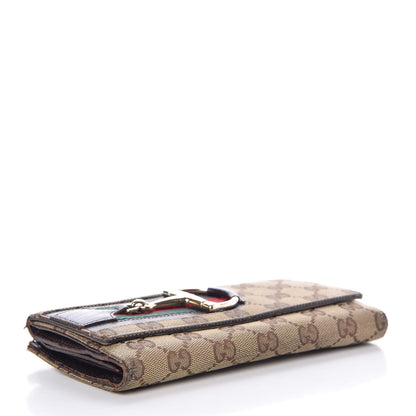 Gucci Monogram Hasler Continental Wallet Dark Brown 4 of 23